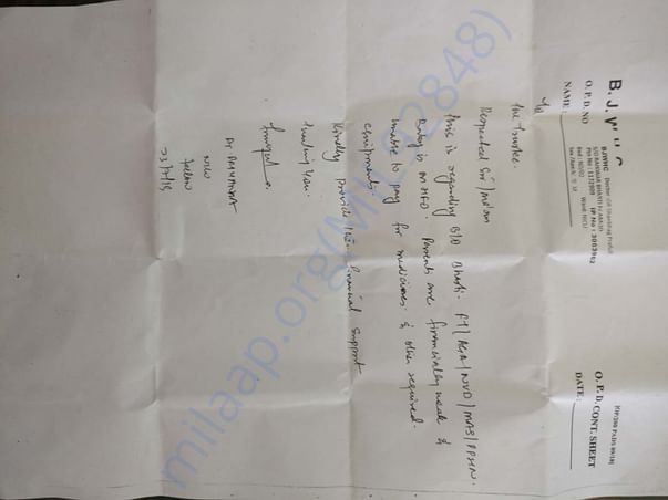 Doctor's letter