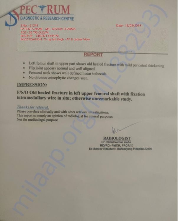 medical report