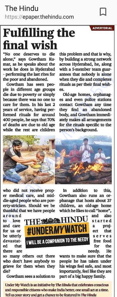 Article in HINDU