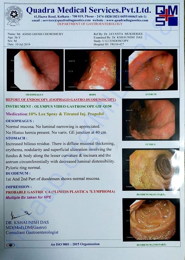 Endoscopy report