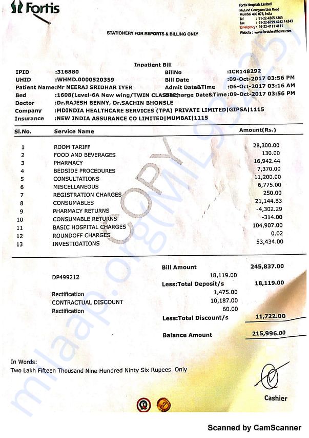 Medical Bill