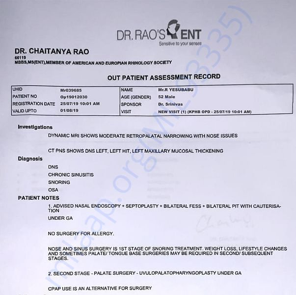 Admission letter