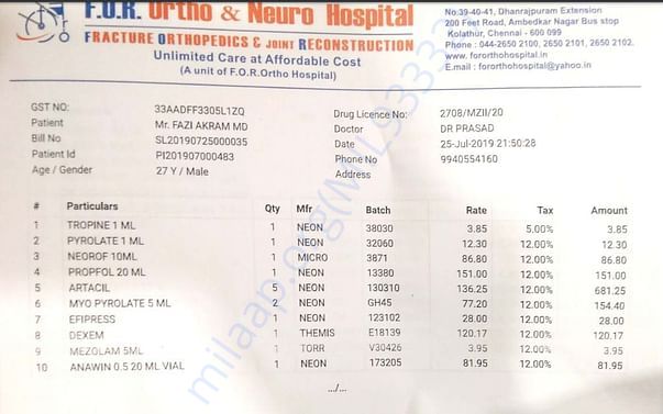 Medical bill - 9\
