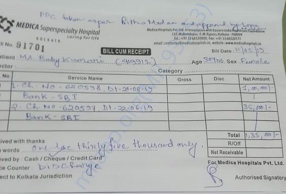 Details Of Post Dated Cheques