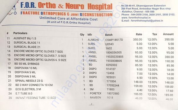 Medical bill -10