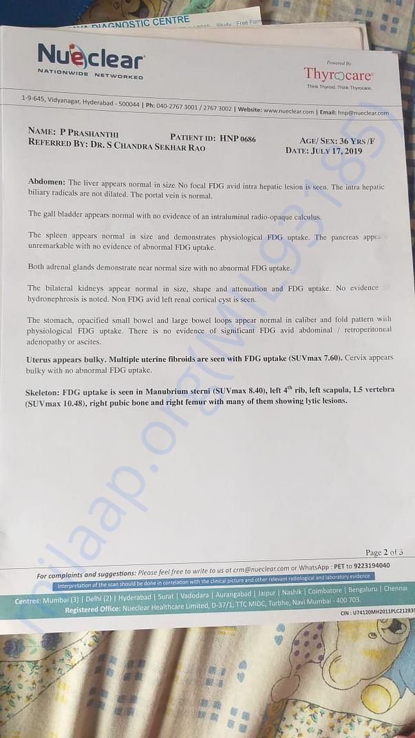 Hospital report