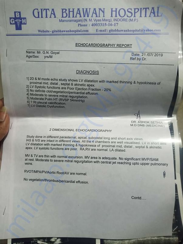 Hospital report