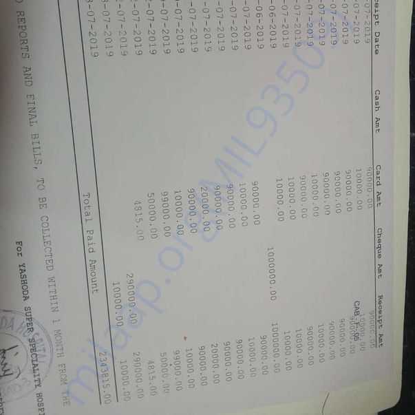 Medical Bill