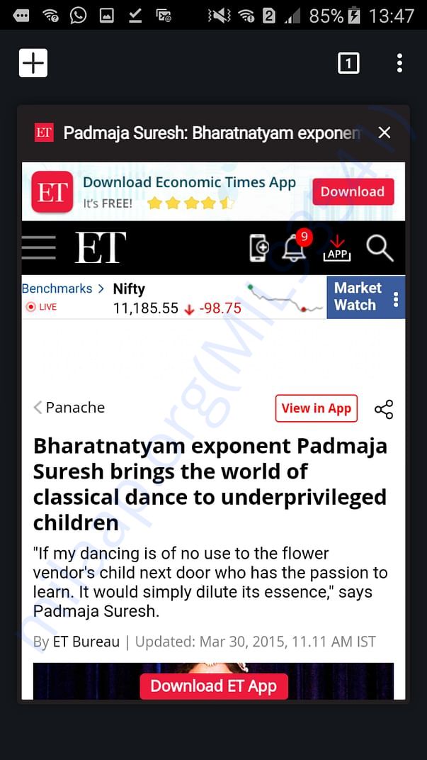Economic times report