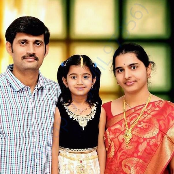 In happy times - Preethi, Sesha reddy and their daughter keerthi