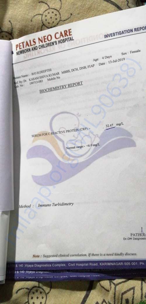Report of my baby