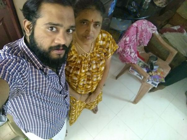 Me and my mother when we were happy