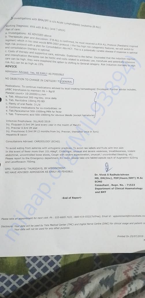 Treatment plan