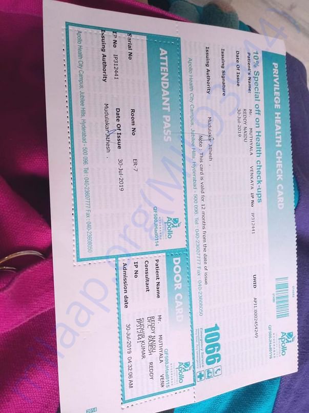 paying and admission receipts