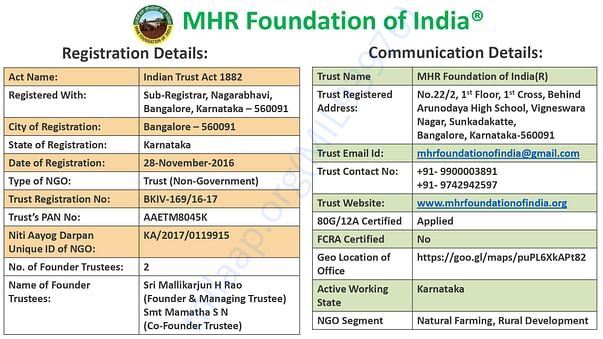 Profile - MHR Foundation of India (R)