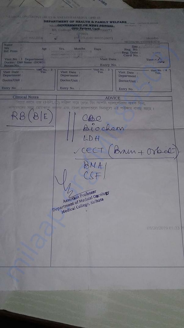 Prescription & Medical Report