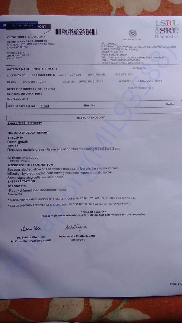 Small Tissue Biopsy Report