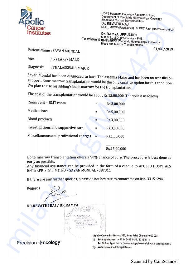 Estimation Letter