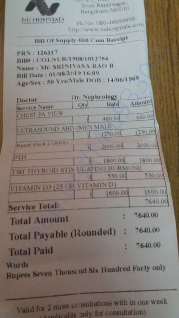 Few medical tests, which is now completed before AV fistuala