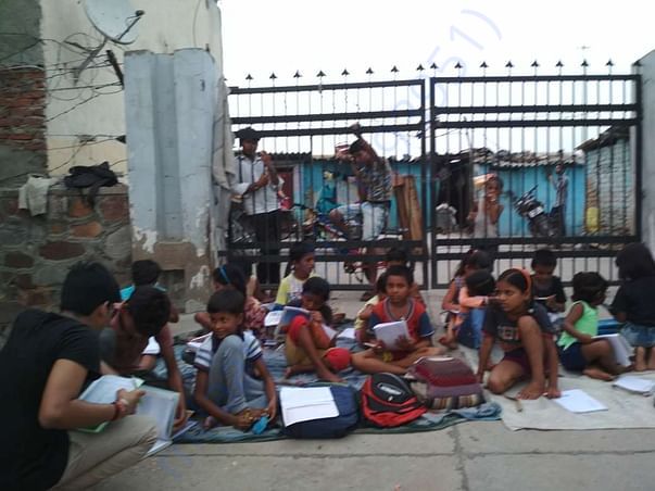 Giving education to underprivileged kids