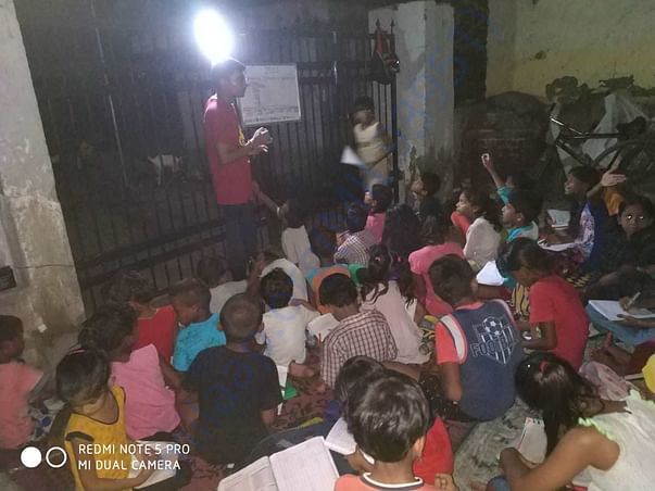 Giving education to underprivileged kids
