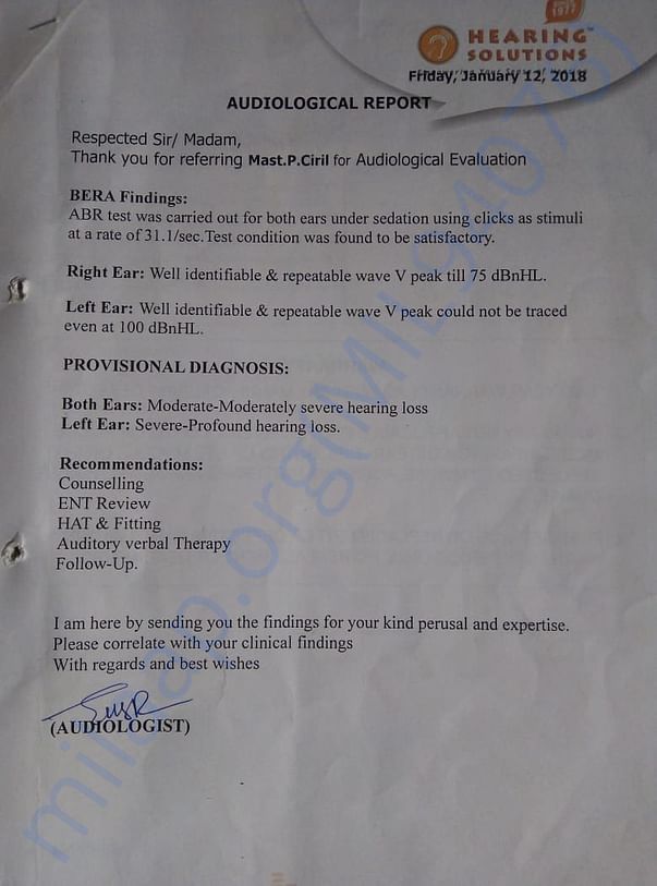 Hospital report