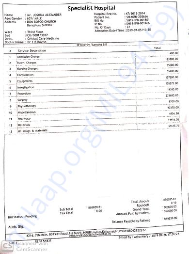 Hospital Bill