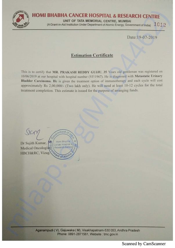Estimation Letter