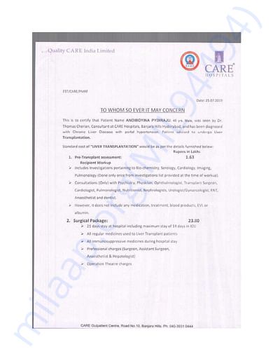 Estimation Letter