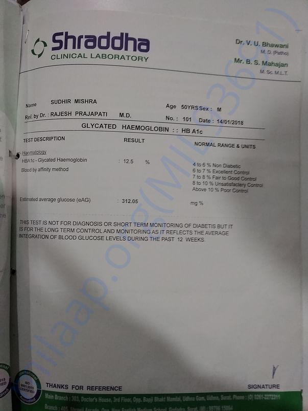 Glycated Haemoglobin