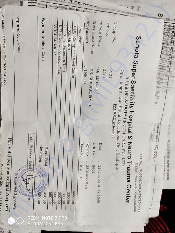 Hospital bills