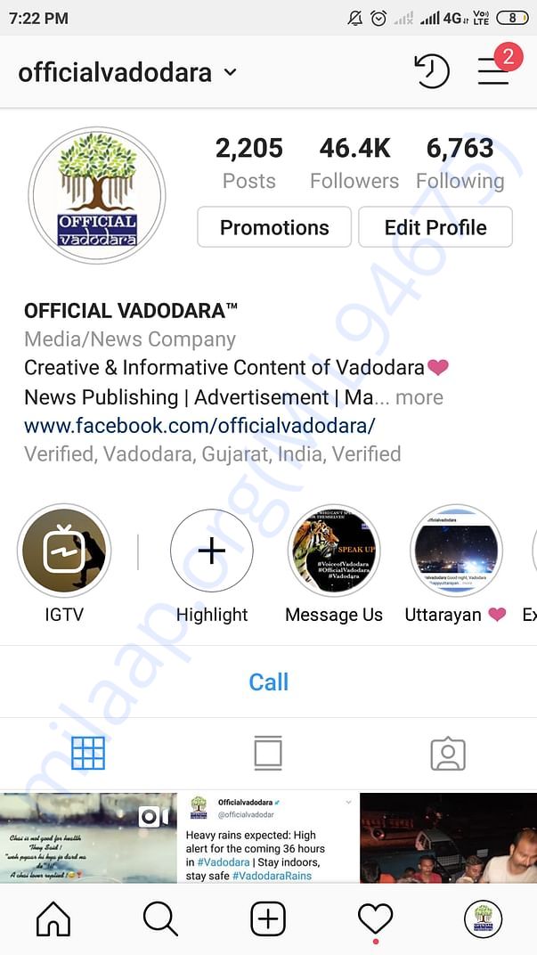 This is our Instagram page @officialvadodara