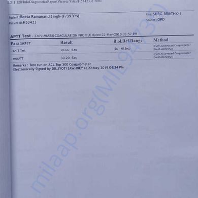 Medical Report
