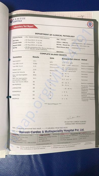 Medical Report