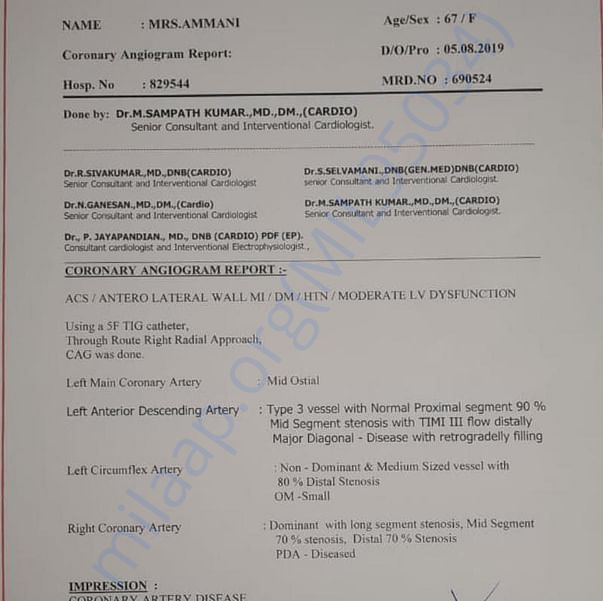 Medical Report