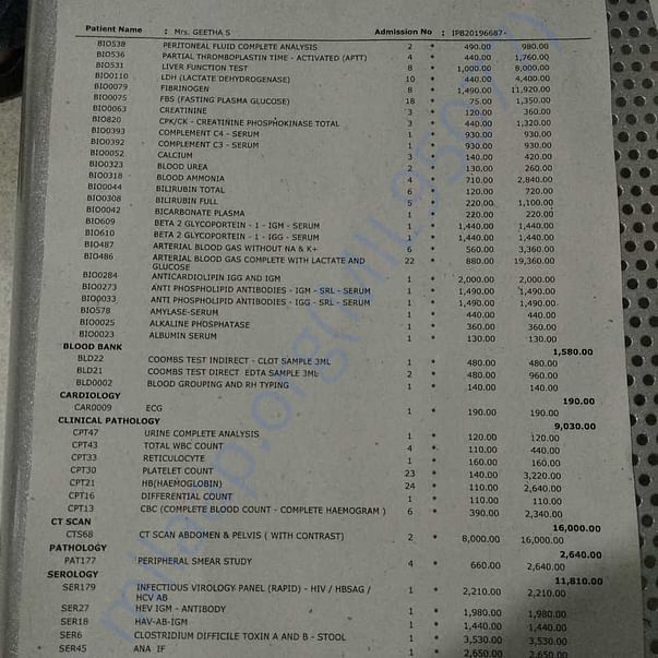 Medical Bill
