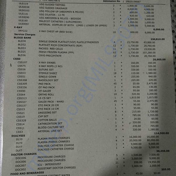 Medical Bill