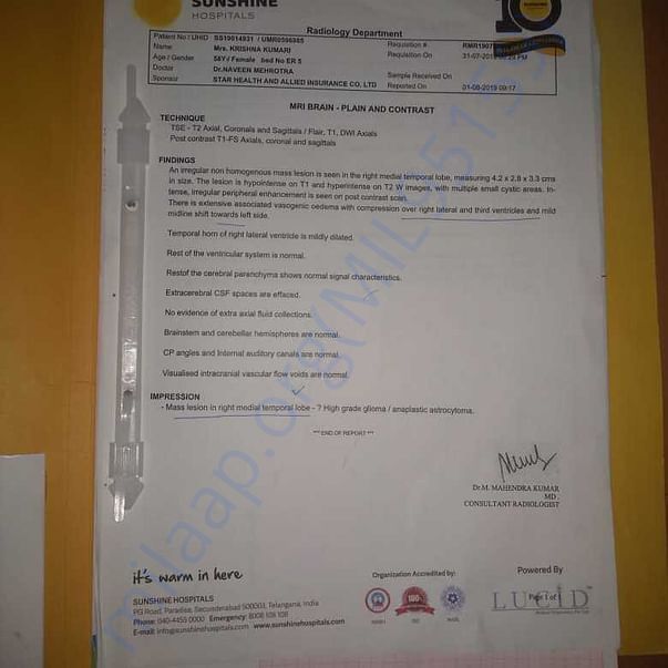 Medical Report
