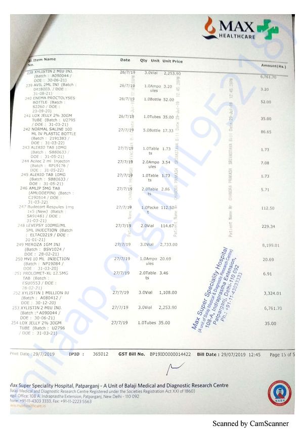 Medical Bill