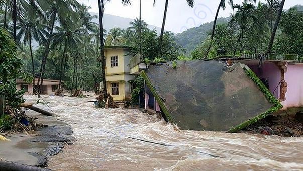 Property damage because of heavy rain and flood..