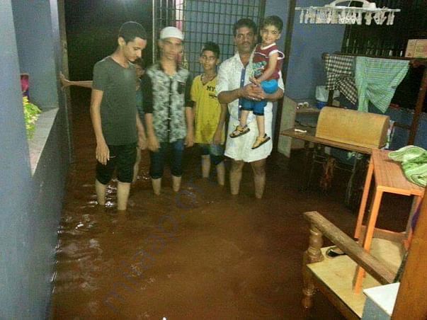 Water has entered in the homes