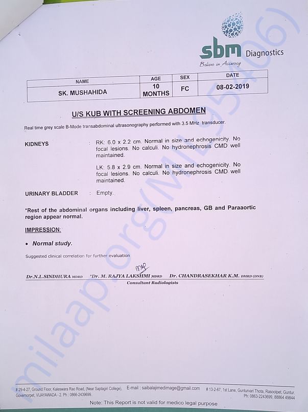 Medical report 1