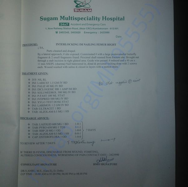 Medical Report