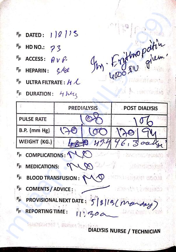Present page of dialysis book