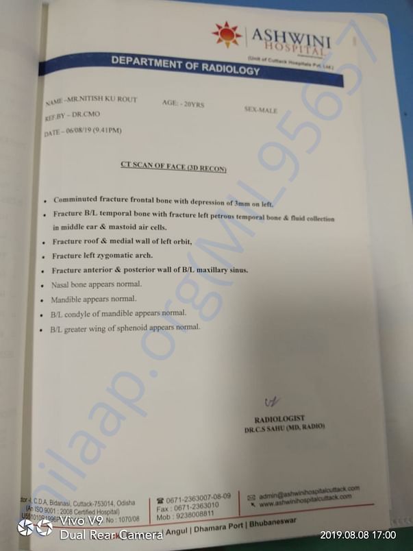 CT Scan Report