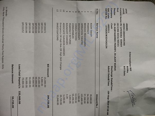 4 days bill