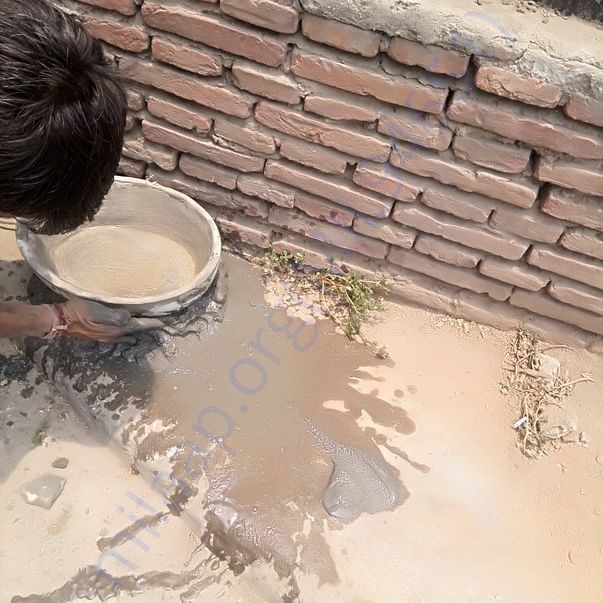 Placing water pots
