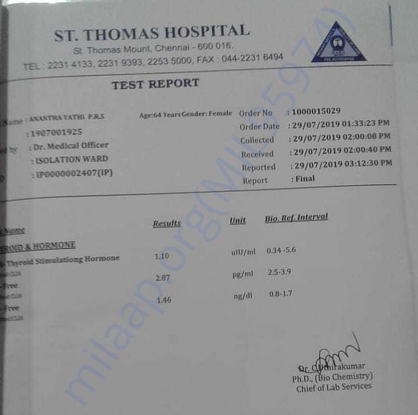 Medical Report