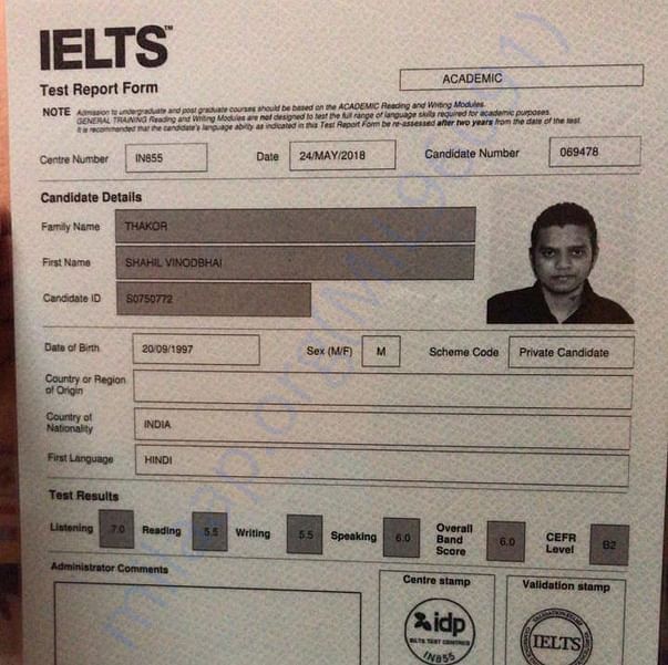 IELTS Result