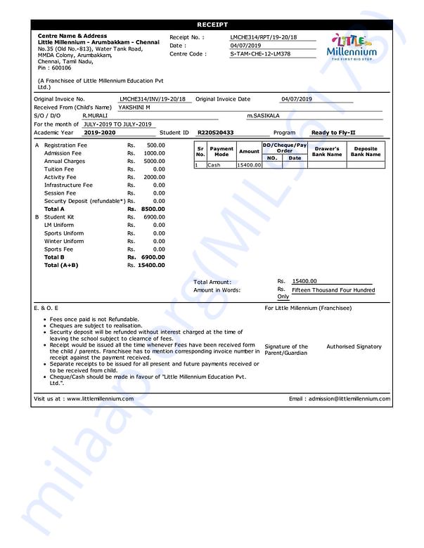 Estimation Letter